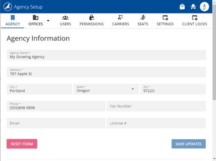 agency setup